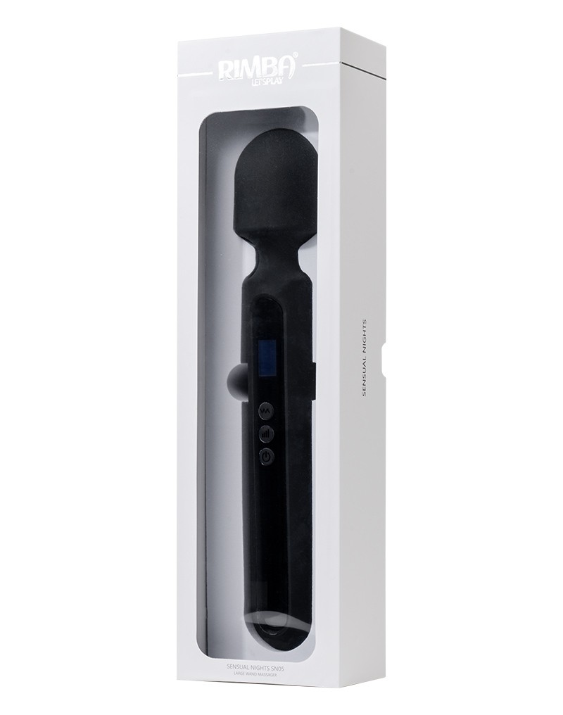 Rimba Toys – Sensual Nights SN05 – Großer Massagestab – Schwarz