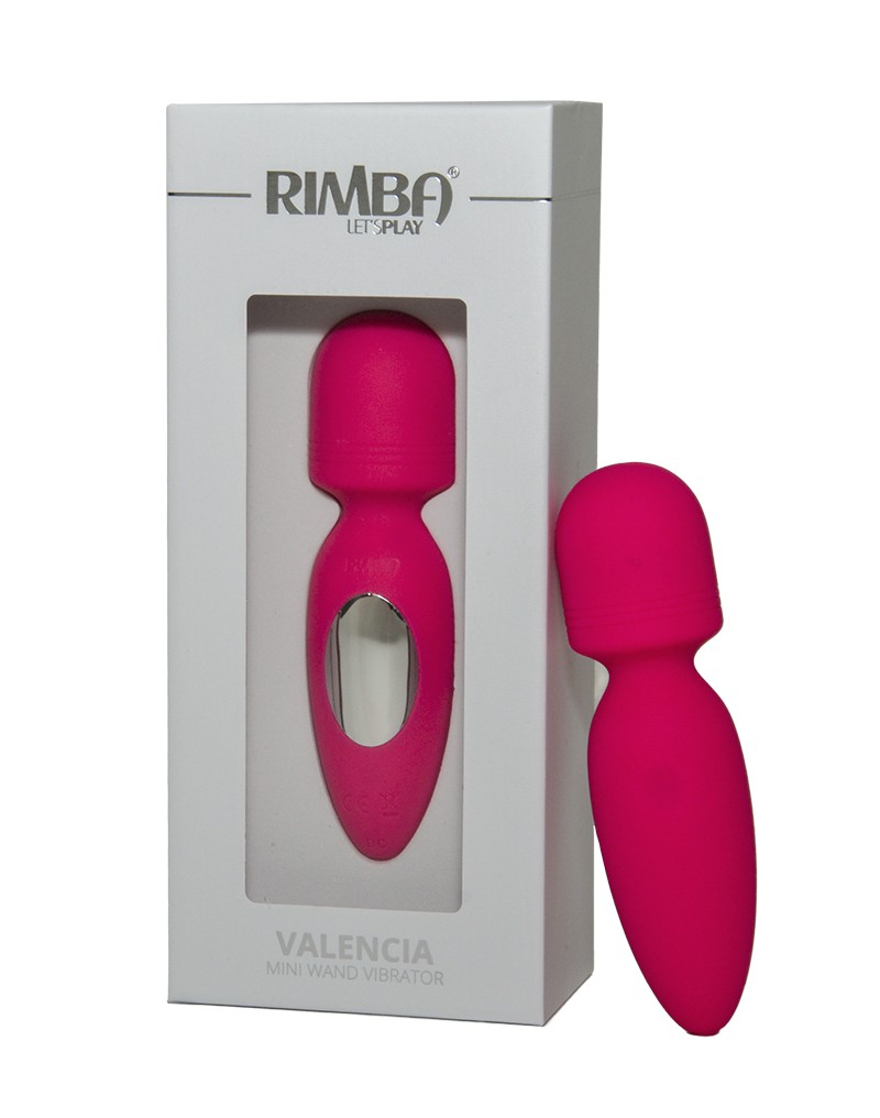 Rimba Toys – Valencia – Mini Wand Vibrator – Pink