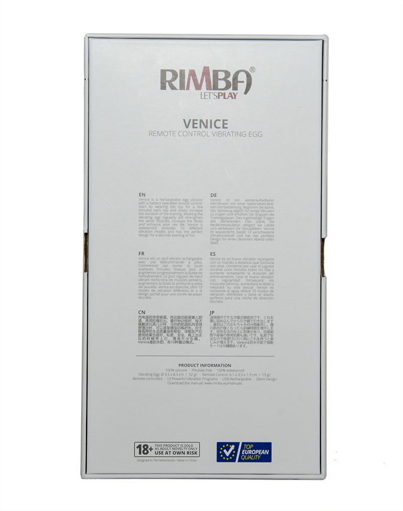 Rimba Toys - Venice - Eiervibrator mit Fernbedienung - Violett – Bild 6