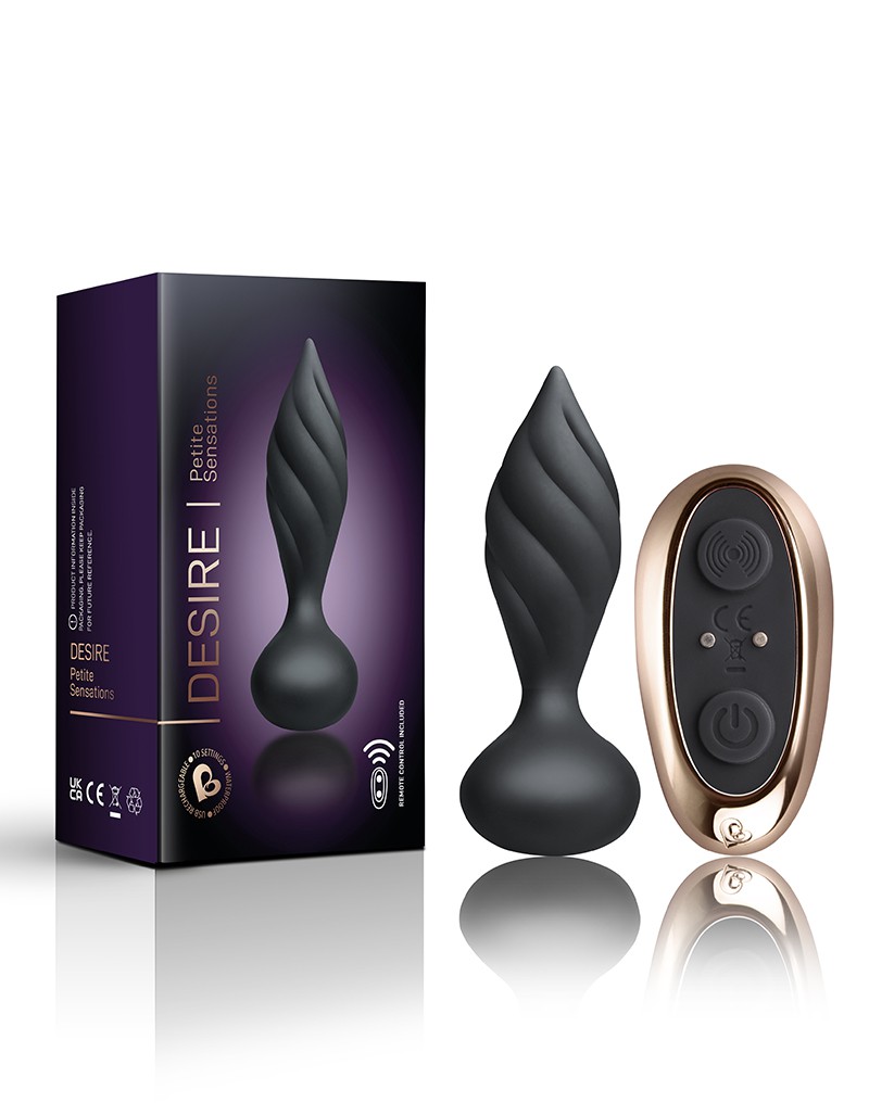 Rocks-Off – Petite Sensations Desire – Analvibrator mit Fernbedienung – Schwarz