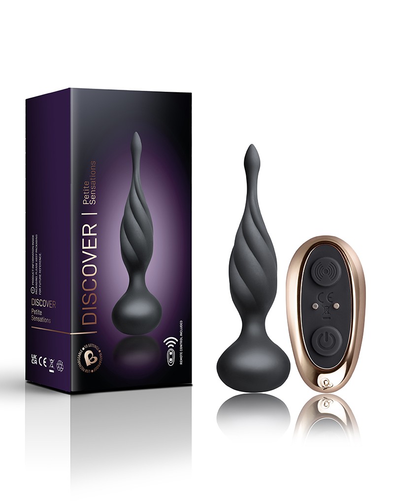 Rocks-Off – Petite Sensations Discover – Analvibrator mit Fernbedienung – Schwarz