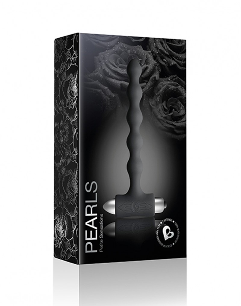 Rocks-Off – Petite Sensations Pearls – Analvibrator – Schwarz