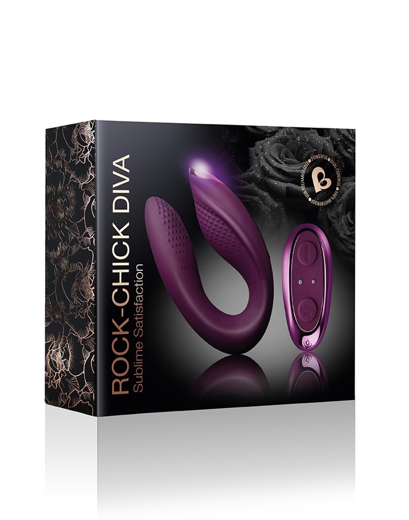 Rocks-Off – Rock Chick Diva – Paar Vibrator mit Fernbedienung – Violett