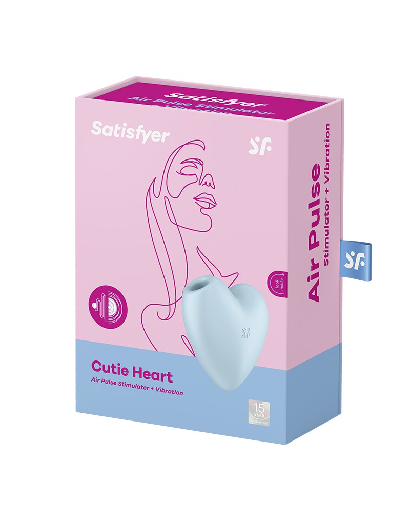 Satisfyer – Cutie Heart – Luftimpuls-Vibrator – Blau
