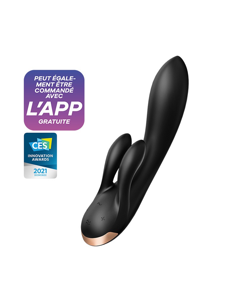 Satisfyer - Double Flex - Rabbit Vibrator - Schwarz – Bild 7