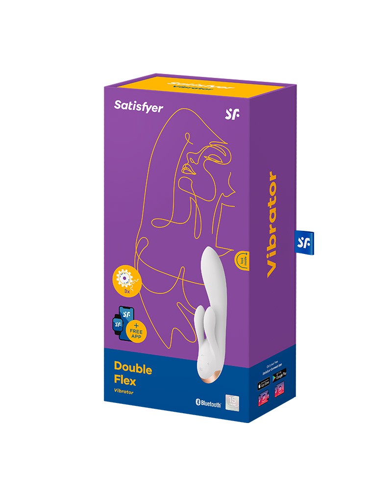 Satisfyer – Double Flex – Rabbit Vibrator – Weiß