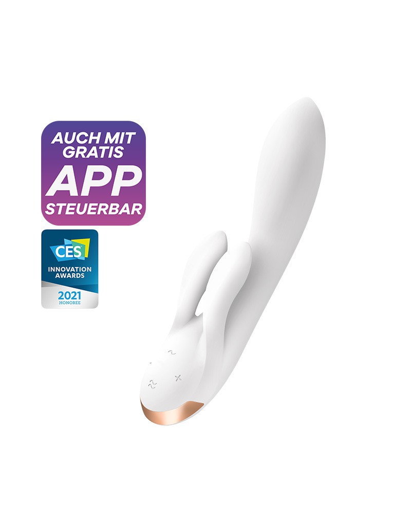Satisfyer - Double Flex - Rabbit Vibrator - Weiß – Bild 8