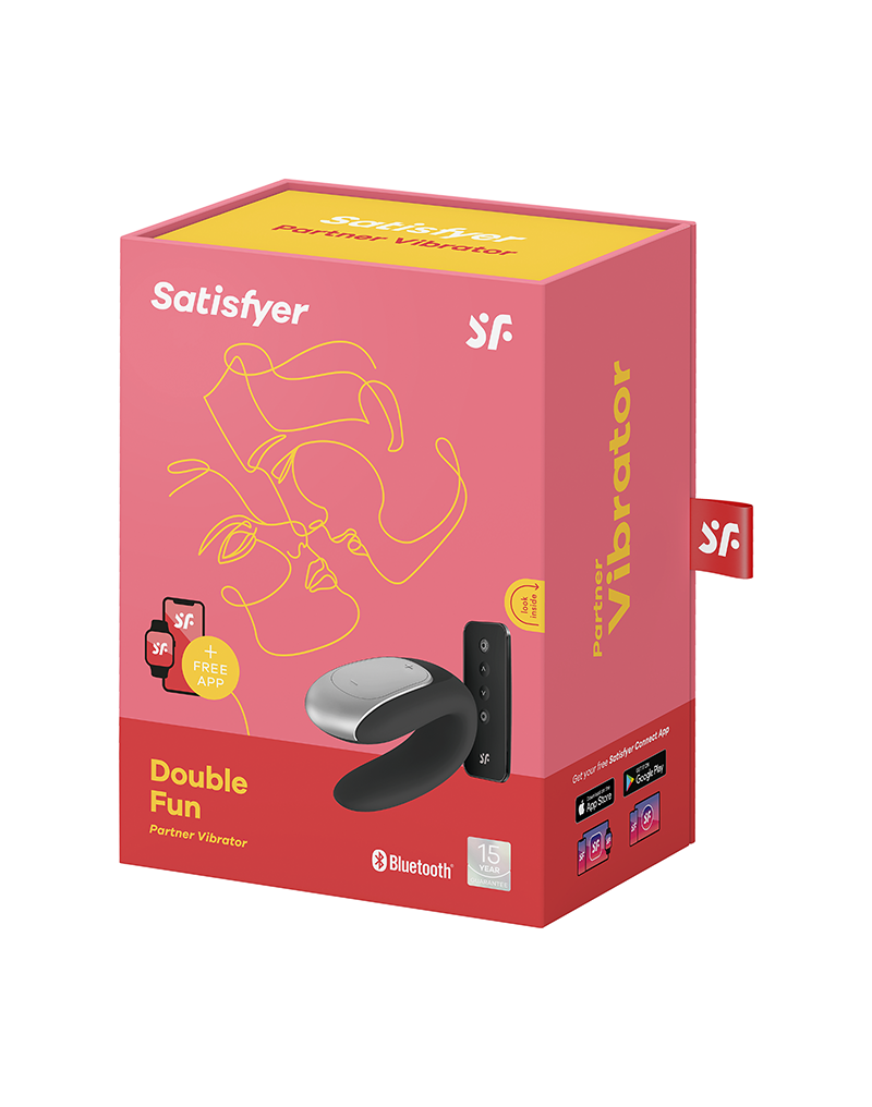 Satisfyer – Double Fun – Luxuriöser Paar Vibrator – Schwarz