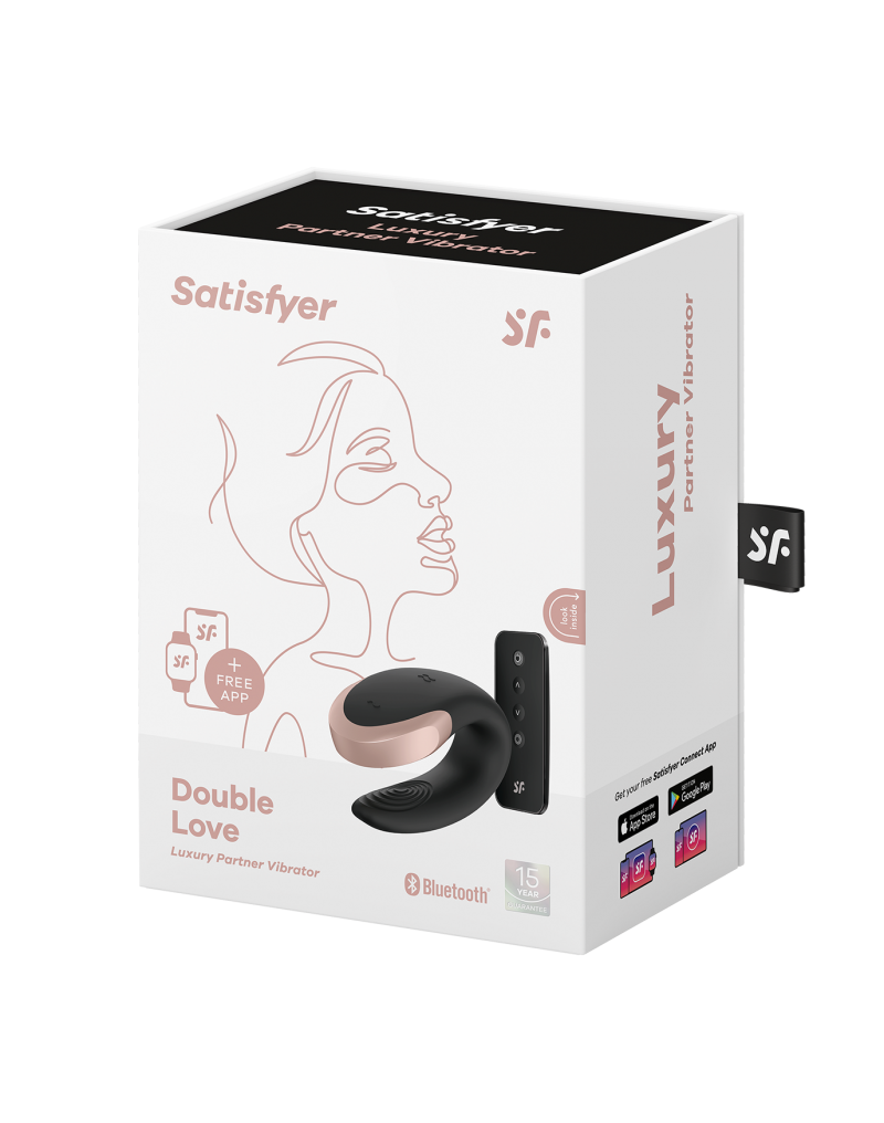 Satisfyer – Double Love – Luxury Partner Vibrator – Schwarz