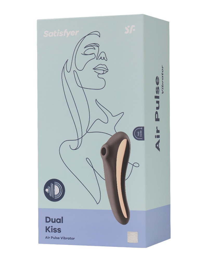 Satisfyer – Dual Kiss – Air Pulse + G-Punkt-Vibrator – Schwarz