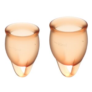 Satisfyer Feel Confident Menstrual Cup (Orange)