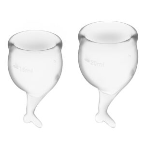 Satisfyer Feel Secure Menstrual Cup (Transparent)