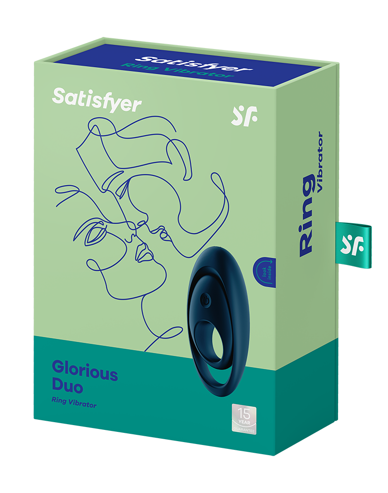 Satisfyer – Glorious Duo – Cockring Vibrator – Blau