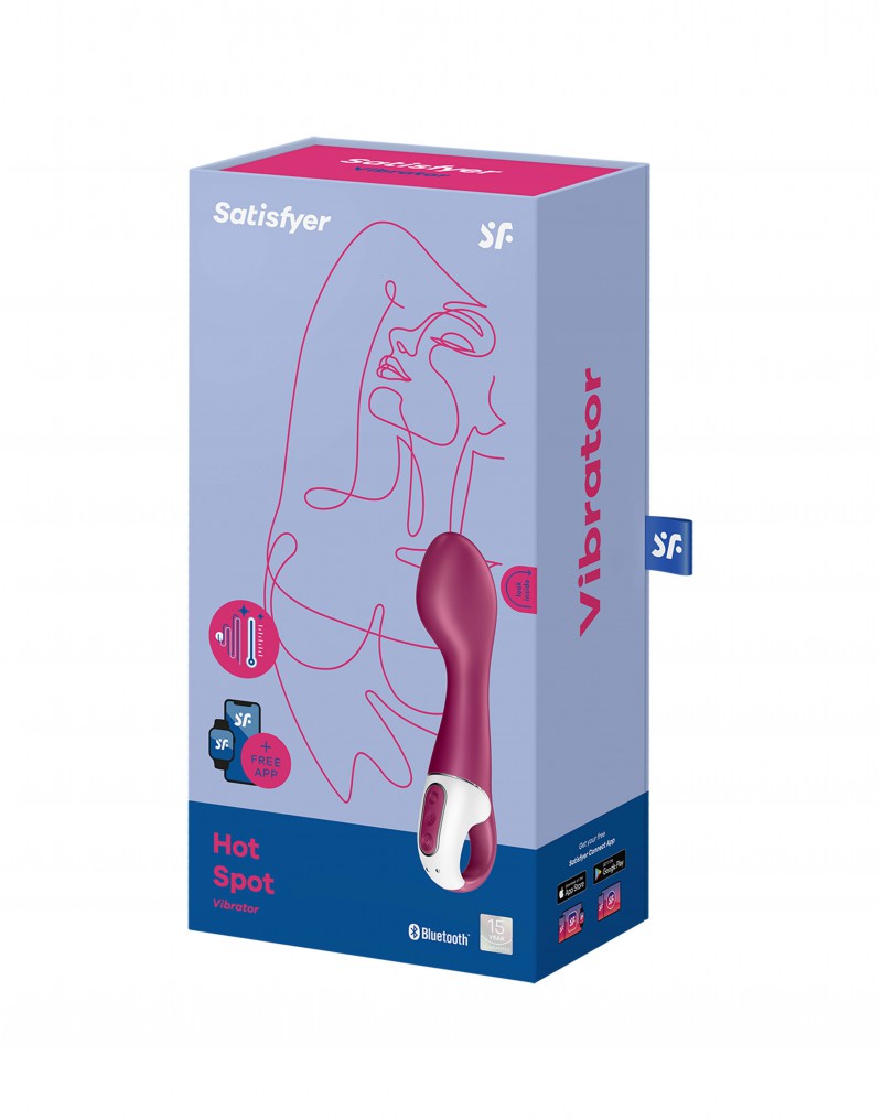 Satisfyer – Hot Spot – Heizender G-Punkt-Vibrator – Berry