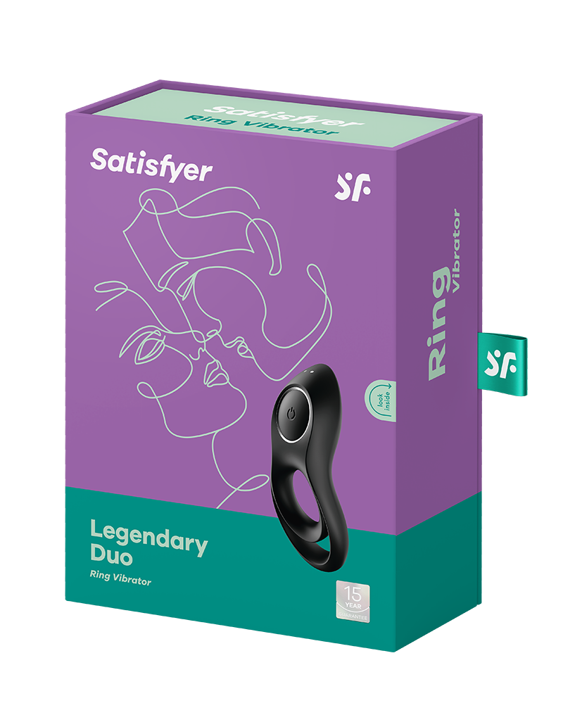 Satisfyer – Legendary Duo – Cockring Vibrator – Schwarz