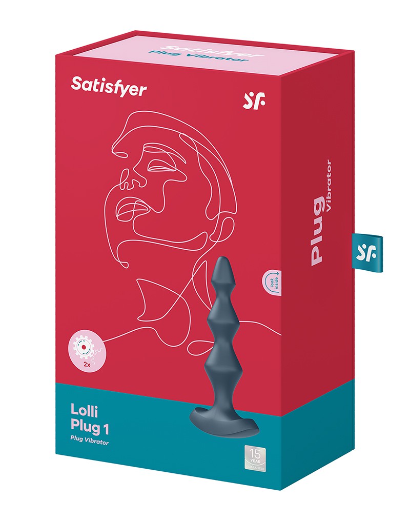 Satisfyer – Lolli Plug 1 – Vibrierender Anal Plug – Schwarz