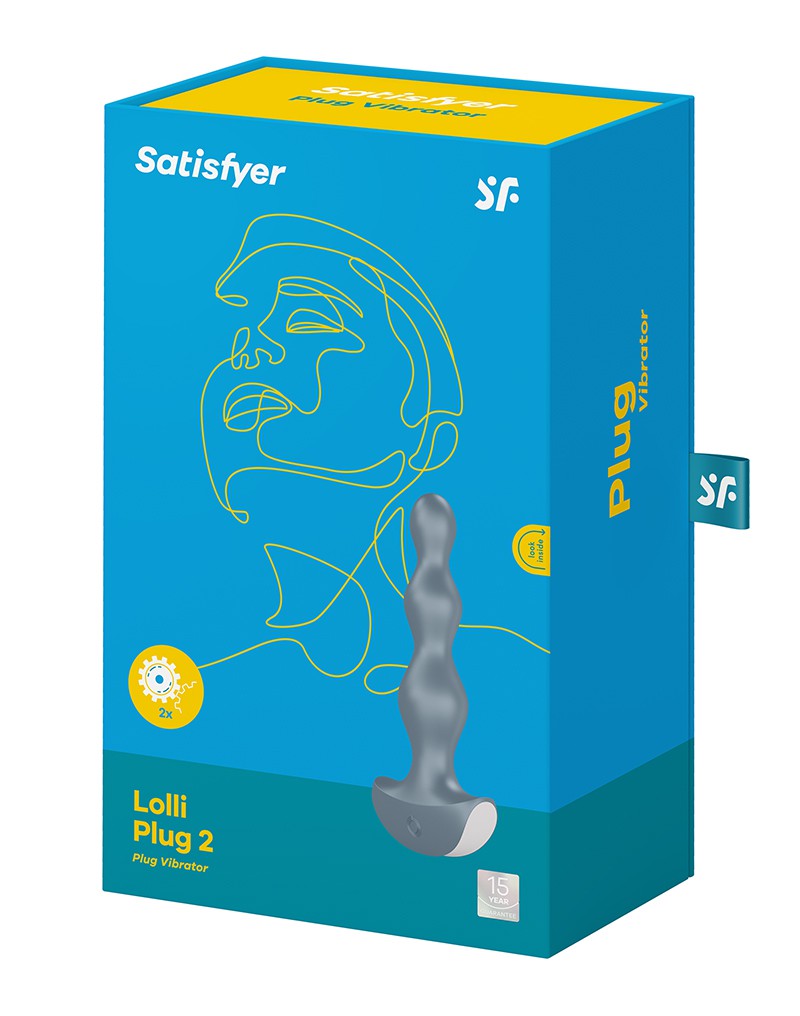 Satisfyer – Lolli Plug 2 – Vibrierender Anal Plug – Grau