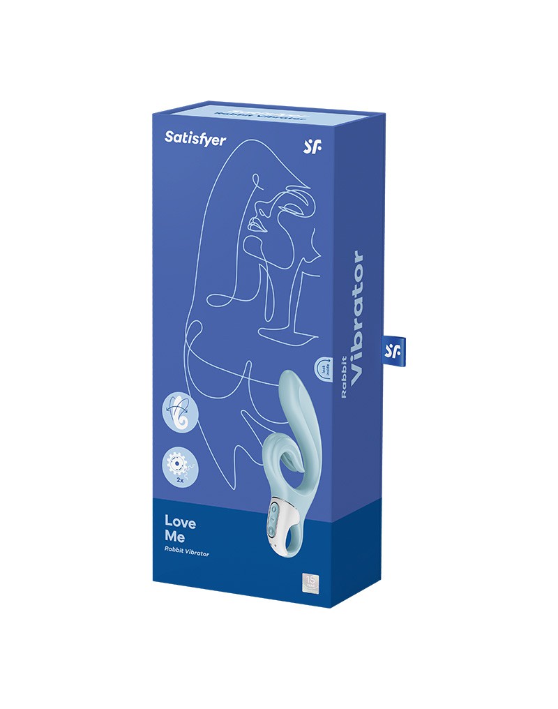 Satisfyer – Love Me – Rabbit Vibrator – Hellblau