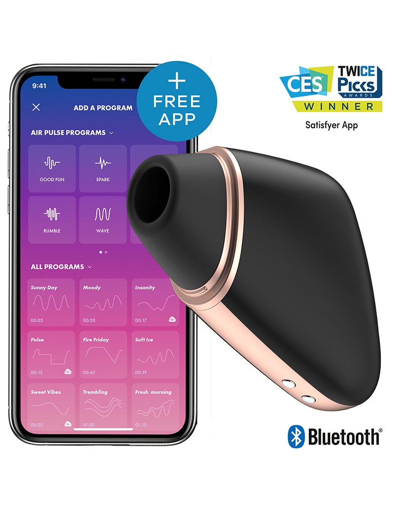 Satisfyer Love Triangle Black / incl. Bluetooth and App – Bild 3