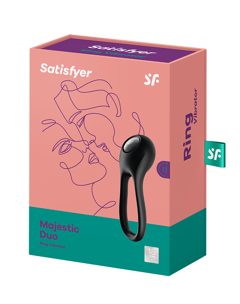 Satisfyer – Majestic Duo – Cockring Vibrator – Schwarz
