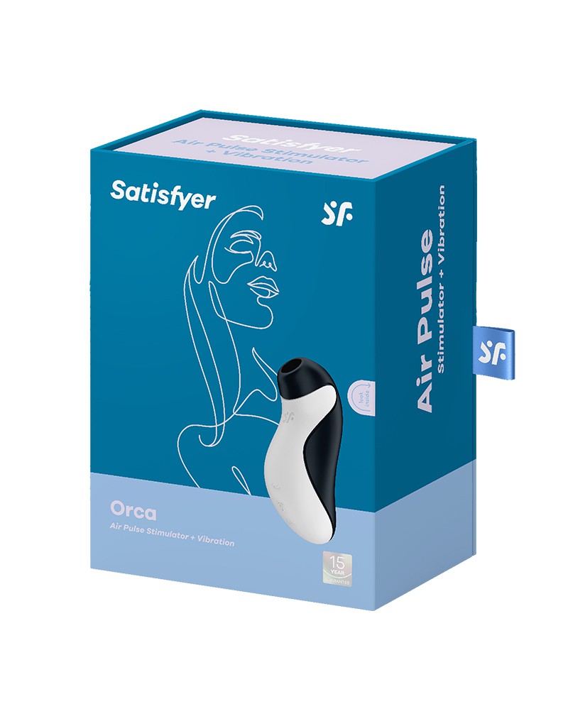 Satisfyer – Orca – Air Pulse Vibrator – Schwarz & Weiß