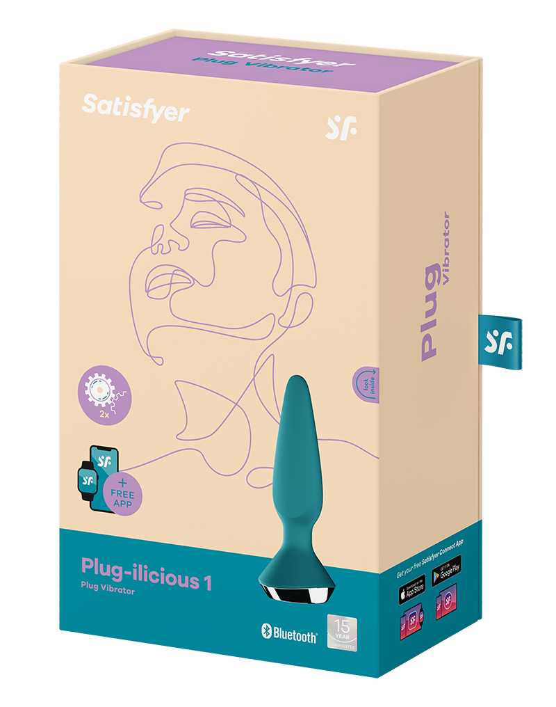 Satisfyer – Plug-ilicious 1 – Vibrierender Analplug – Blau