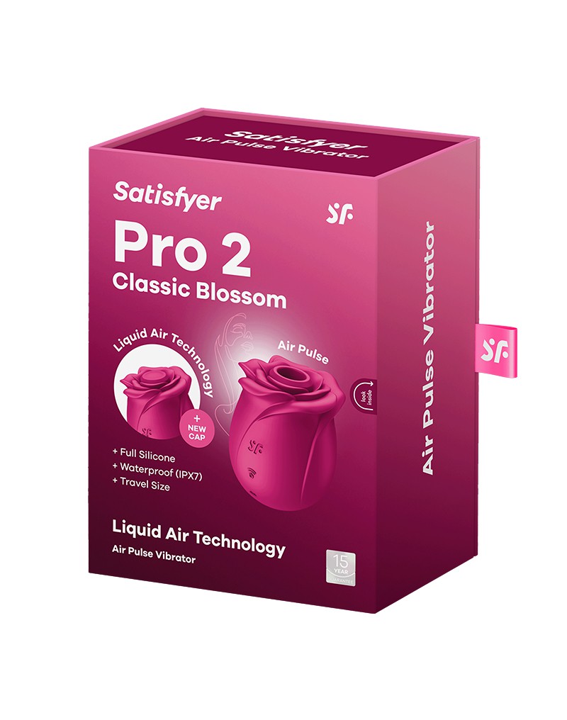 Satisfyer – Pro 2 Classic Blossom – Vibrator mit Luftimpuls – Rot