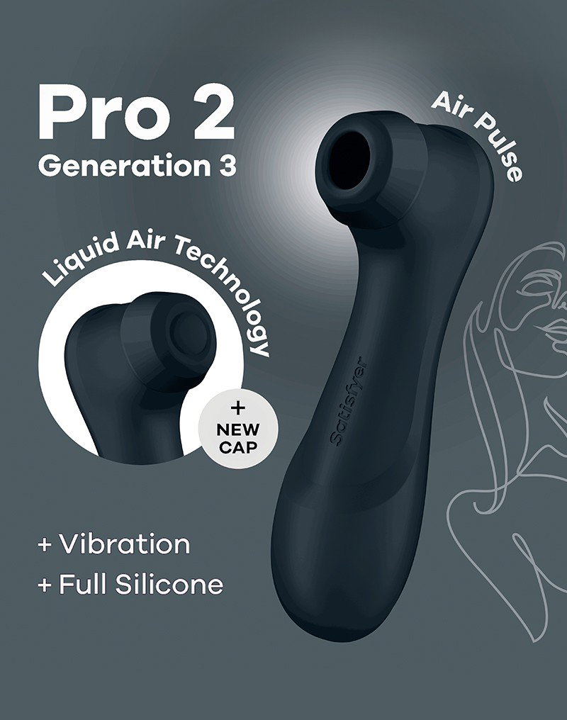 Satisfyer - Pro 2 Generation 3 - Air Pulse Vibrator - Schwarz – Bild 3