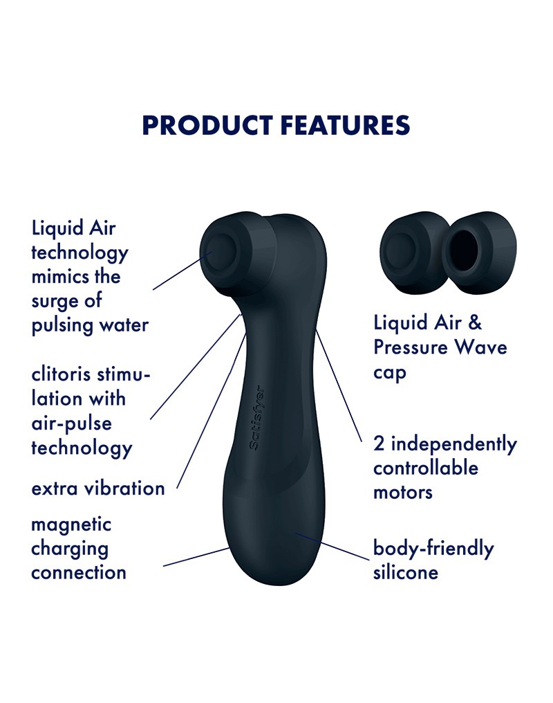 Satisfyer - Pro 2 Generation 3 - Air Pulse Vibrator - Schwarz – Bild 4