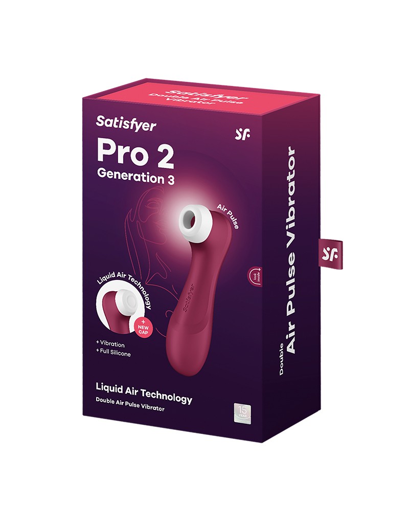 Satisfyer – Pro 2 Generation 3 – Air Pulse Vibrator – Rot