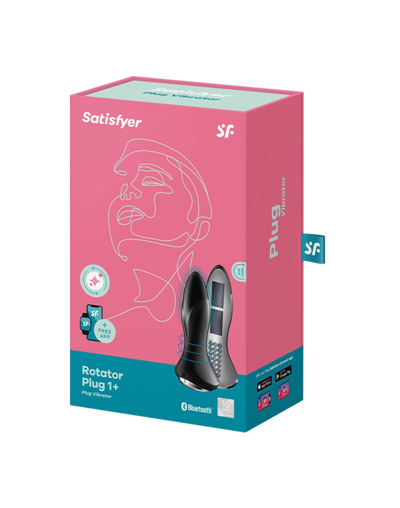 Satisfyer – Rotator Plug 1+ – Analvibrator – Schwarz