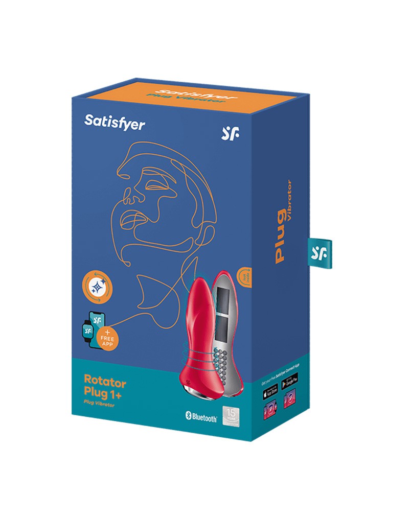 Satisfyer – Rotator Plug 1+ – Analvibrator – Rot