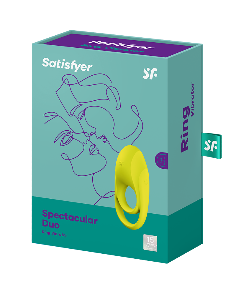 Satisfyer – Spektakuläres Duo – Cockring-Vibrator – Neongelb