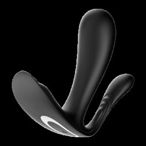 Satisfyer - Top Secret+ - Tragbarer Vibrator mit Analstimulator - Schwarz