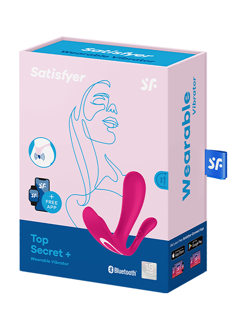 Satisfyer – Top Secret+ – Tragbarer Vibrator mit Analstimulator – Pink