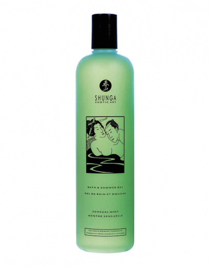 Shunga - Bade- und Duschgel - Sinnliche Minze - 500 ml