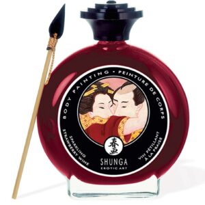 Shunga - Körperfarbe - Sparkling Strawberry Wine - 100 ml