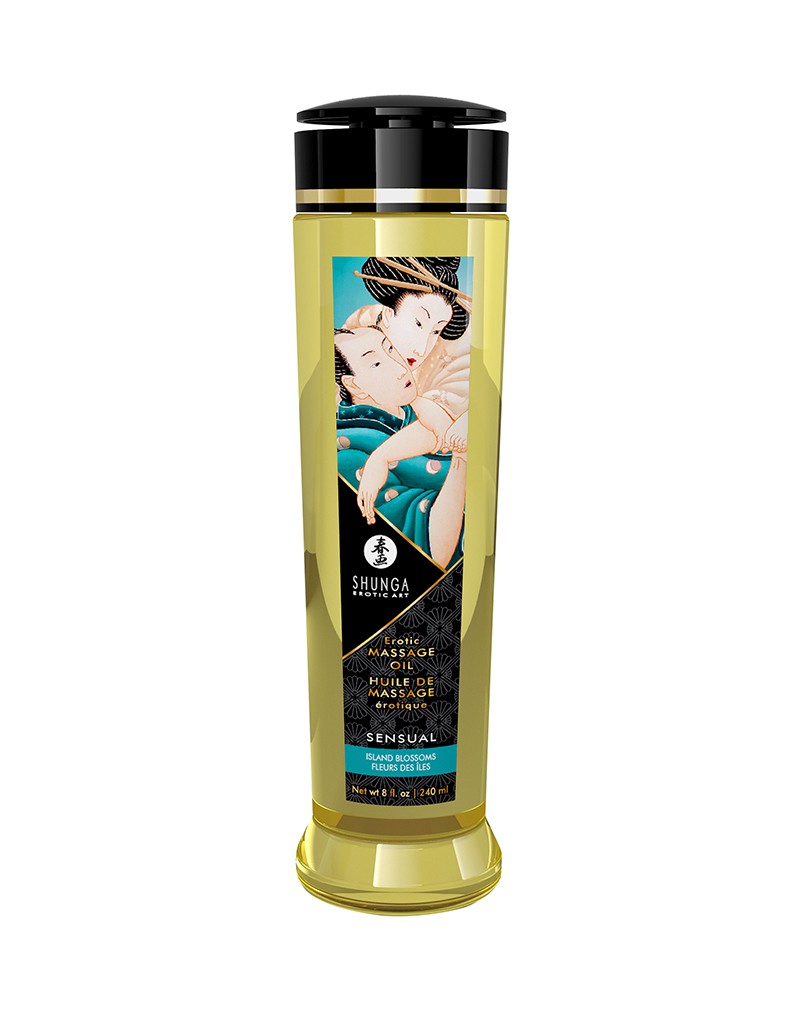 Shunga – Massage Öl – Sensual Island Flowers – 240 ml