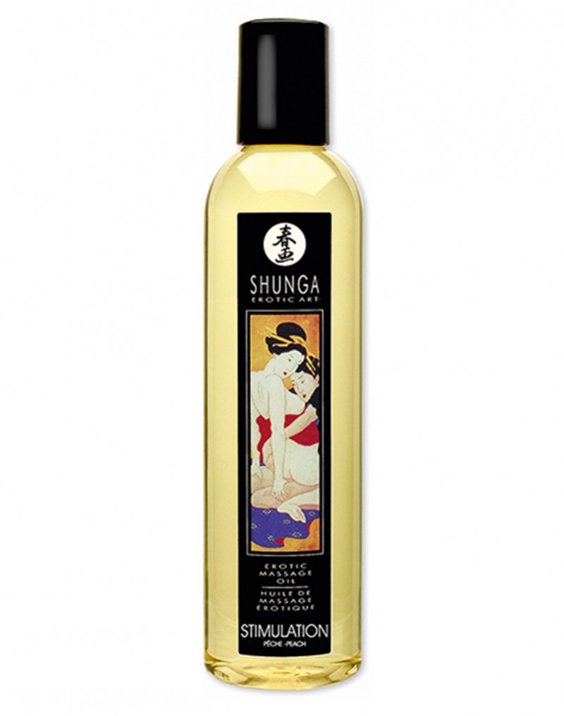 Shunga - Massage Öl - Stimulation Peach 250 ml.