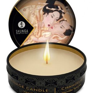 Shunga - Mini-Massagekerze - Vanilla Fetish - 30 ml