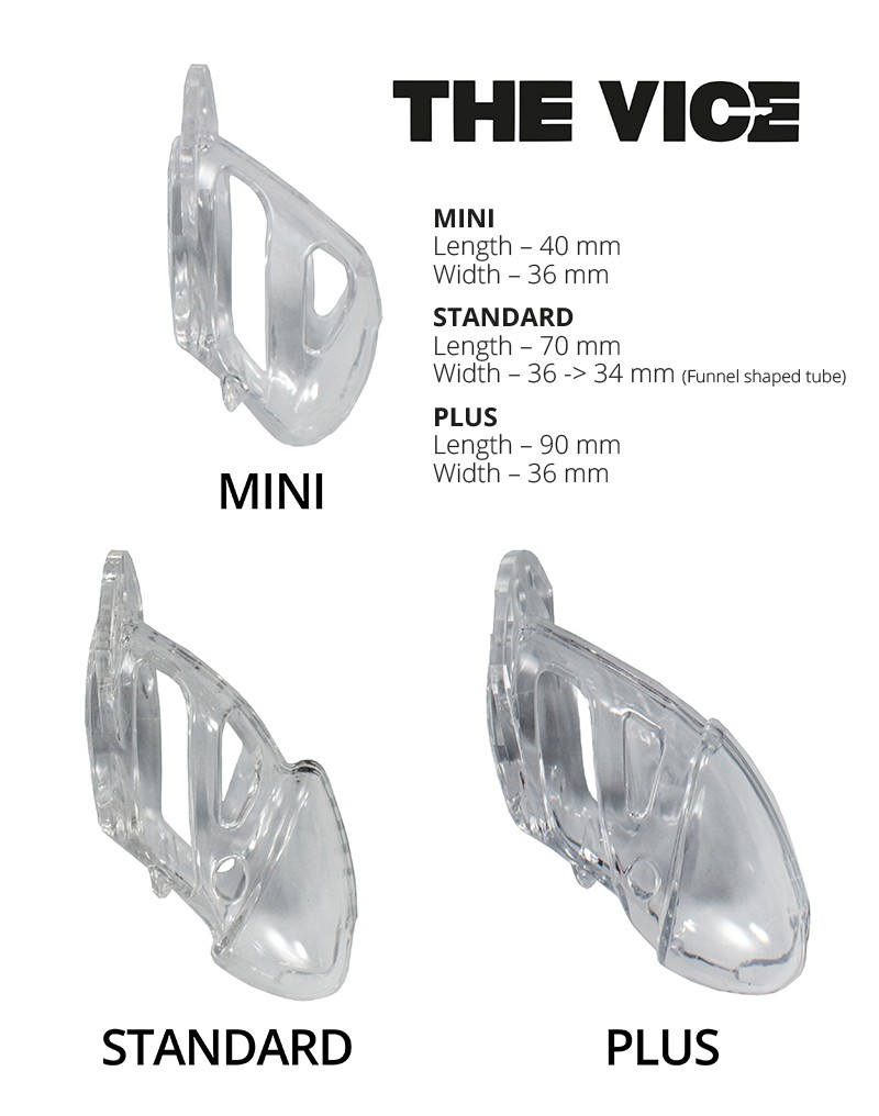 The Vice - Keuschheitskäfig Plus - Transparent – Bild 8