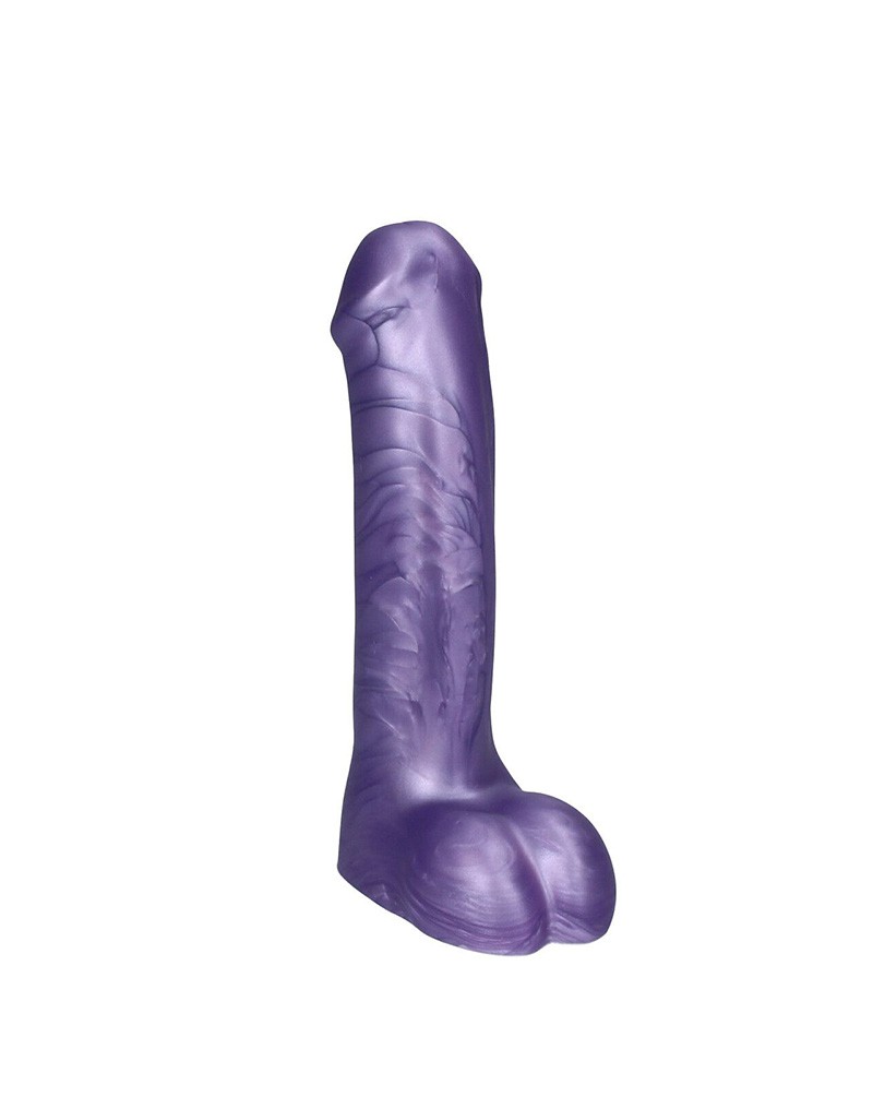 Ylva & Dite - Icarus - Dildo mit Hoden - Dunkelviolett